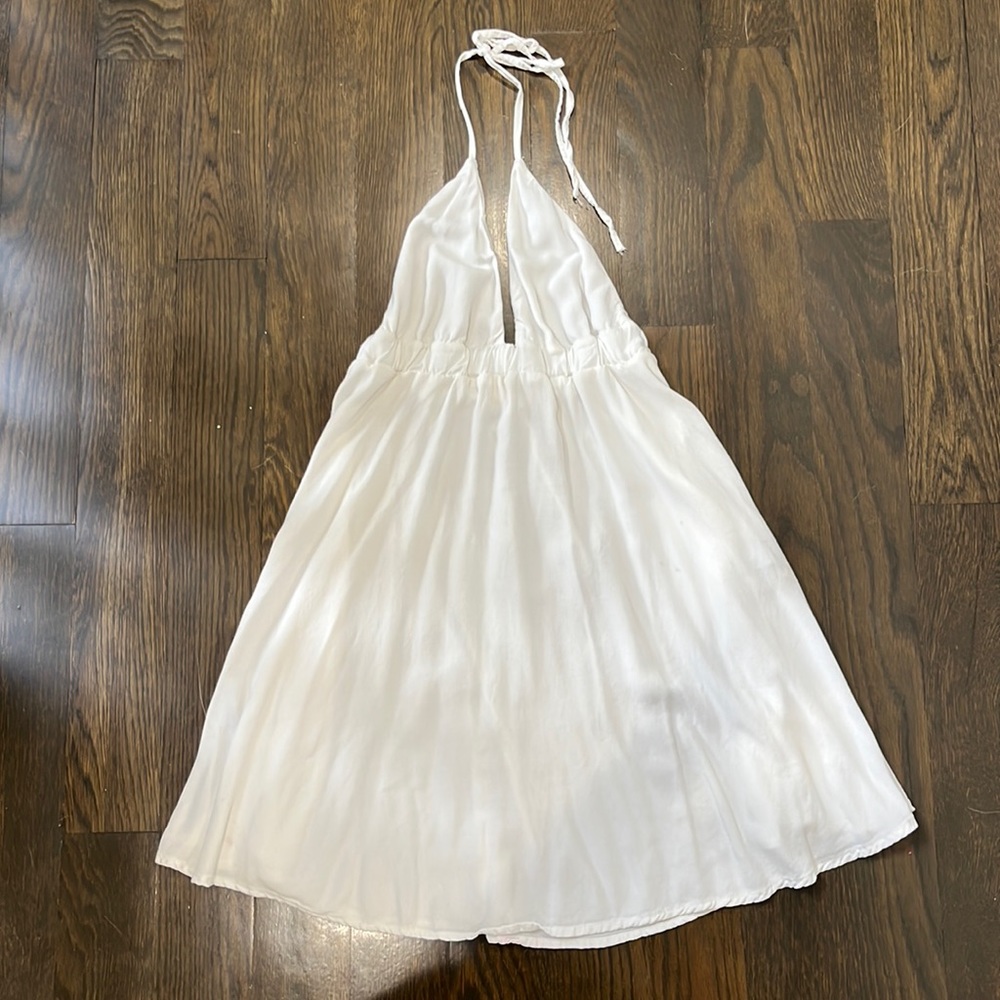 Brandy Melville Italian White Flowy Dress